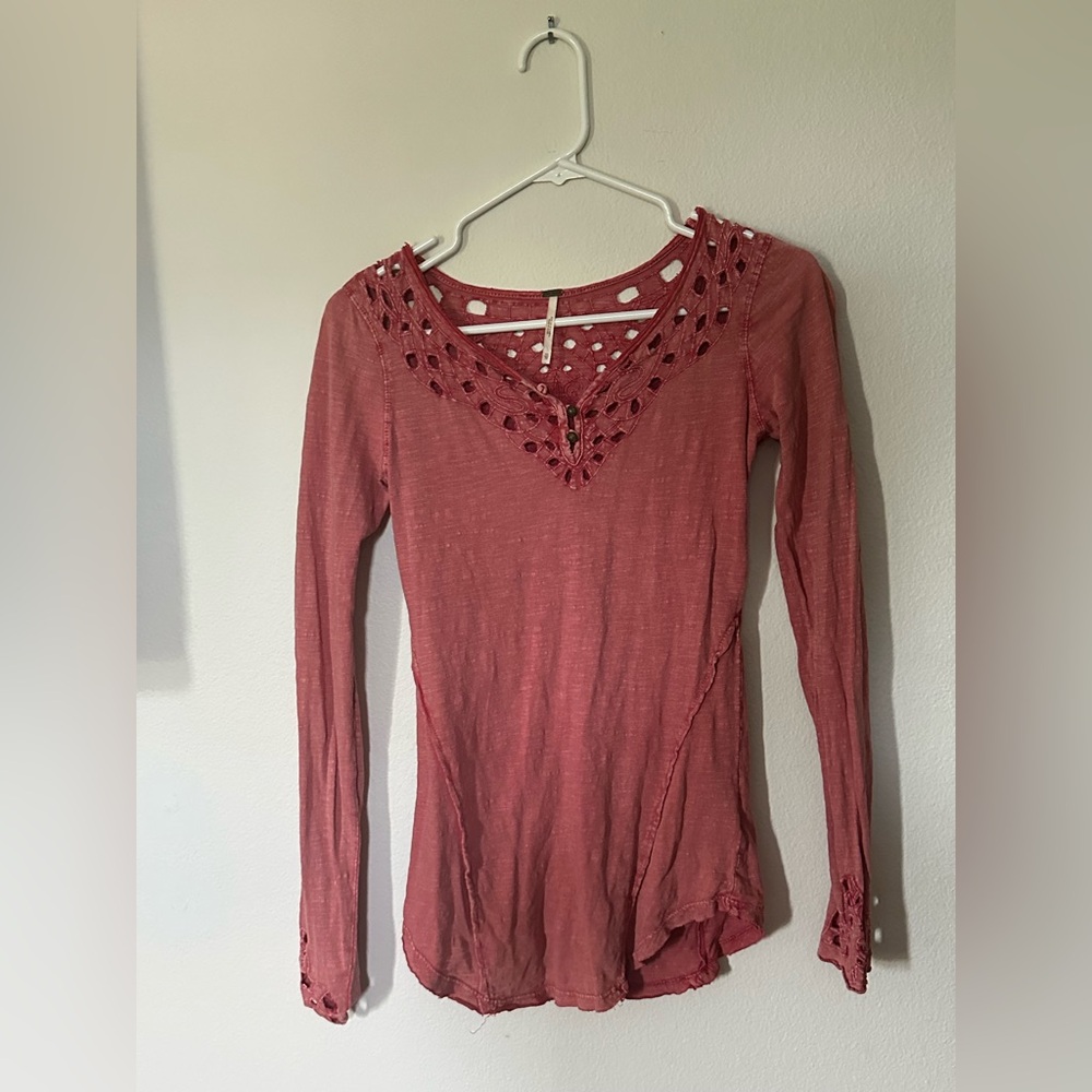 Free people long sleeve shirt